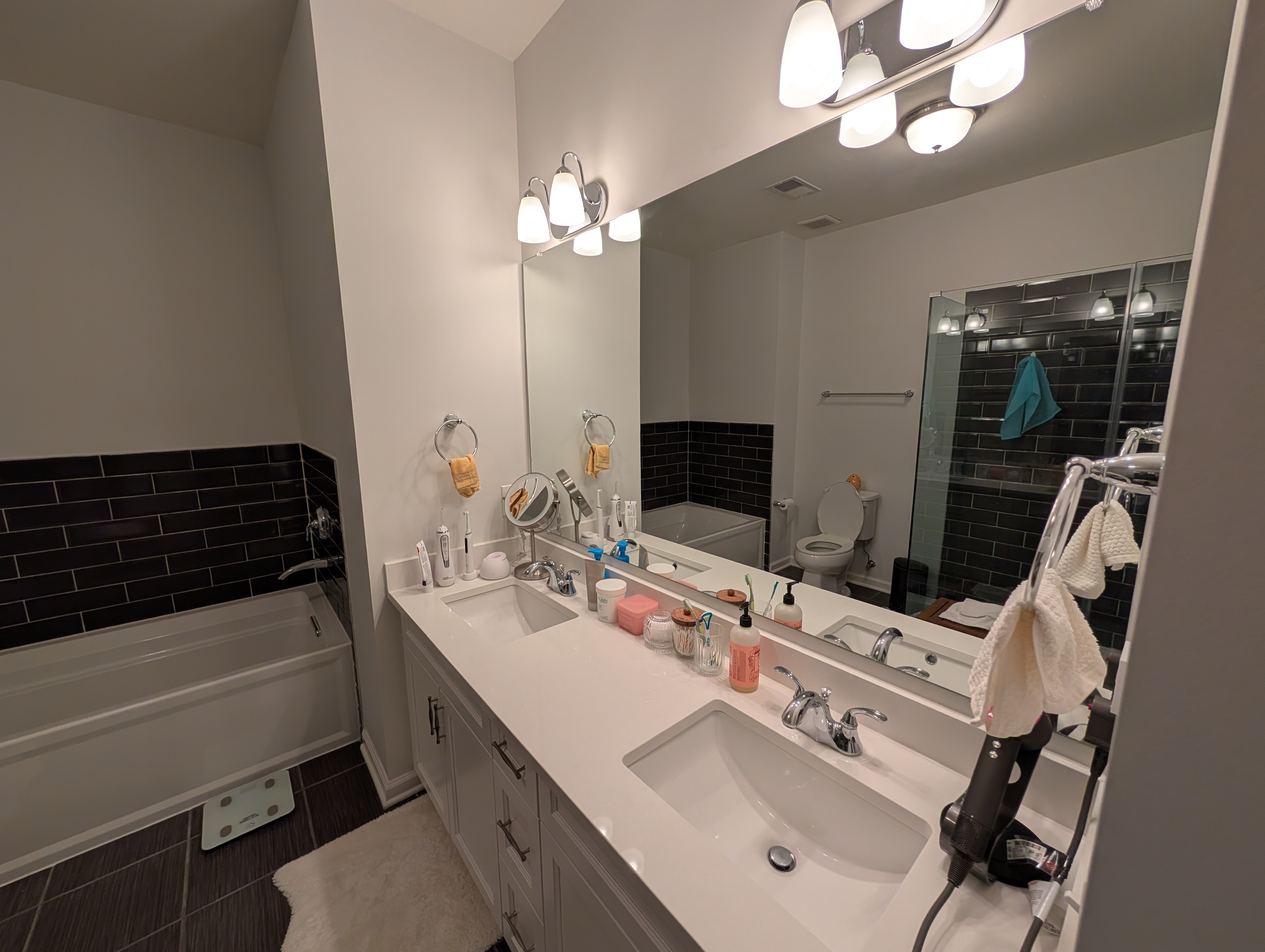Double quartz vanity